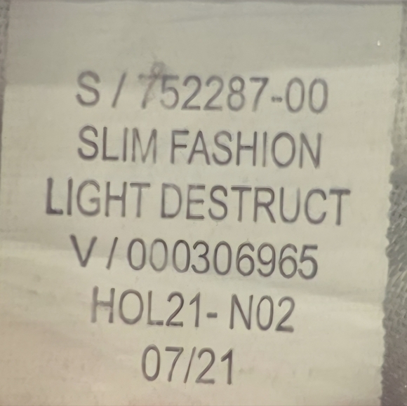 Old Navy Jeans Mens 32x32 Slim Fit Medium Wash Distressed Holes Patch Stretch - Picture 17 of 17